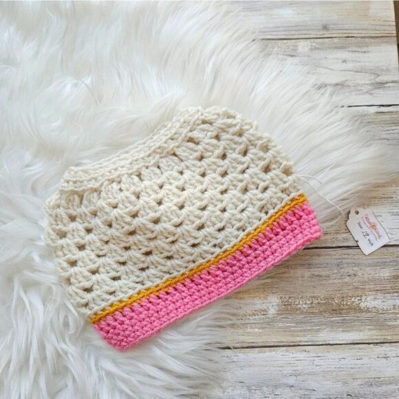 Infant 16" Messy Bun Hat from Cotton N' Kandi on Etsy - Picture 1 of 2